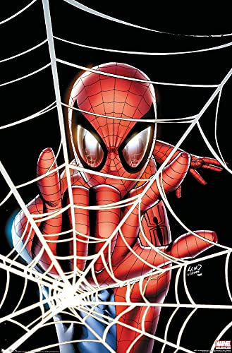 Trends International Marvel Comics Spider-Man in a web wall poster